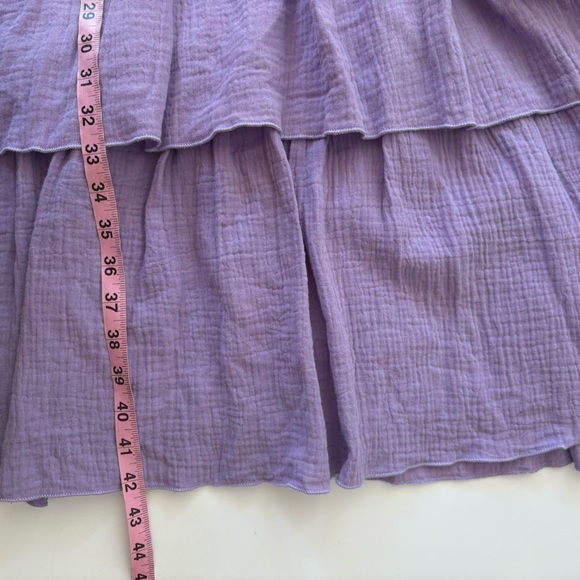 Ivy City Co. || Iris Tiered Ruffle Smocked Dress Lavender Purple XL - Picture 10 of 11
